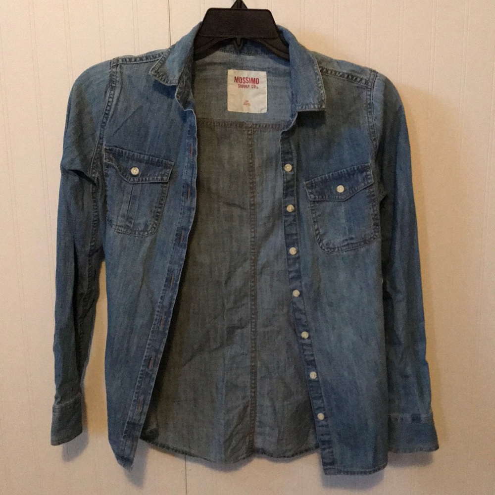 Target chambray shirt.